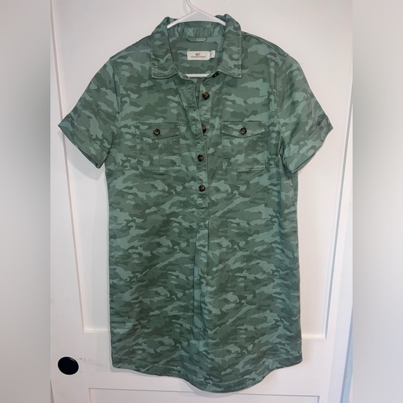 Like New Vineyard Vines Camo Shift Dress _ Size 8 - Picture 1 of 3